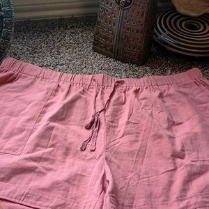 5X pink shorts with pockets